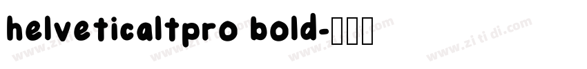helveticaltpro bold字体转换